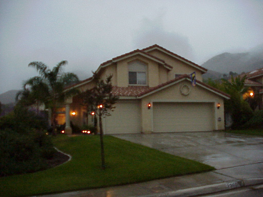 Front of House at Sunset